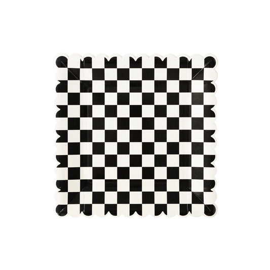 CHECKERED PAPER PLATES