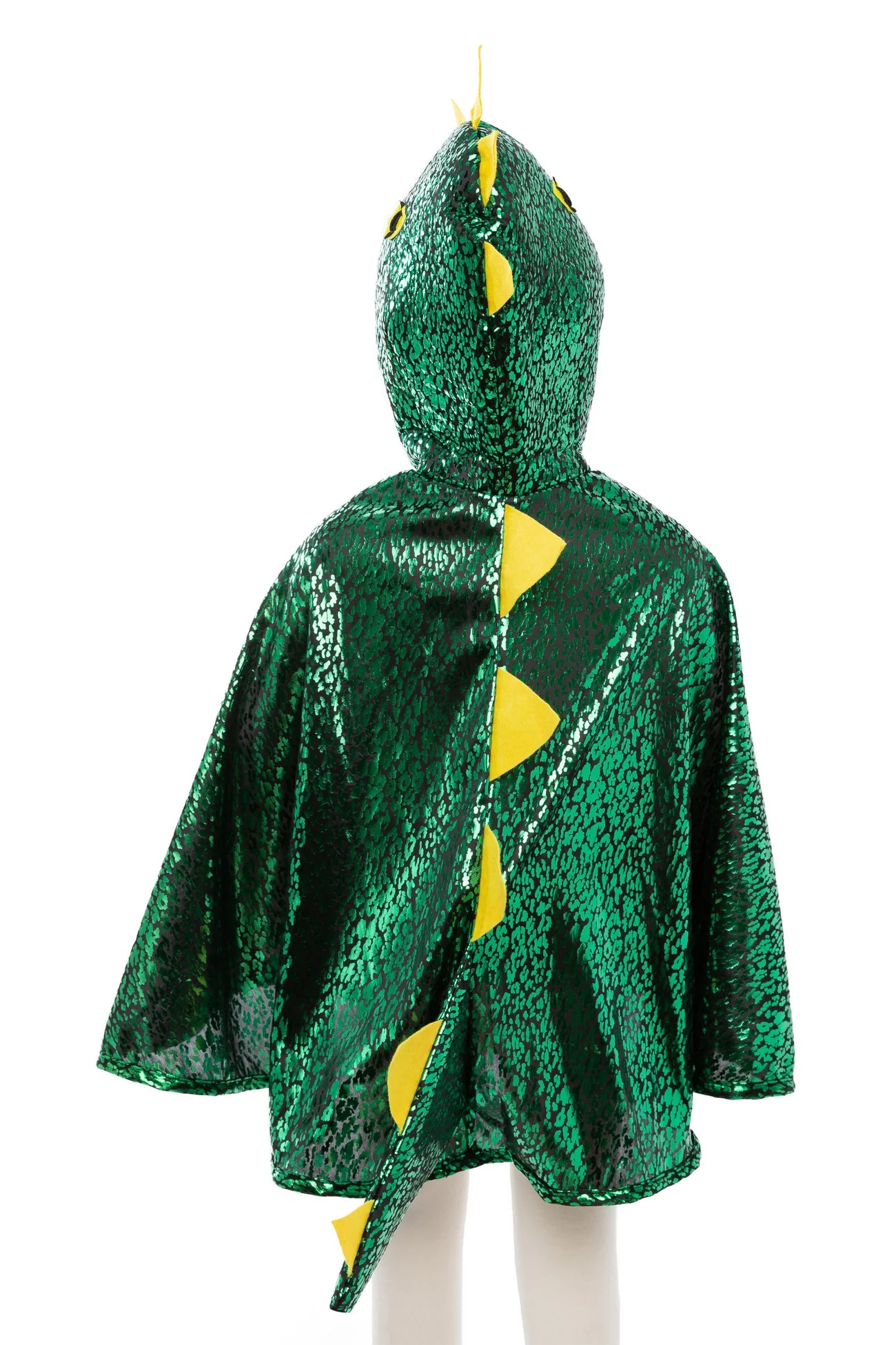 GREEN METALLIC TODDLER DRAGON CAPE