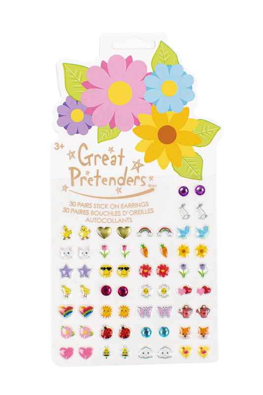 SPRING FLOWERS STICKER EARRINGS