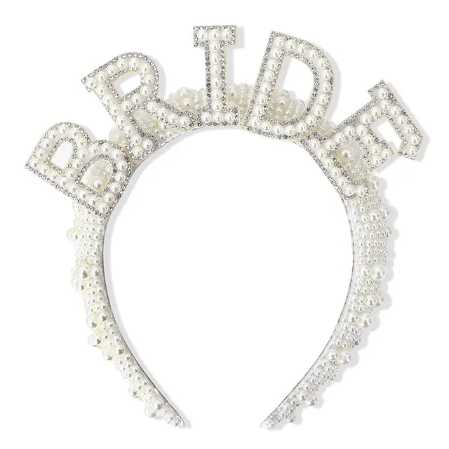 BRIDE TO BE PEARL HEADBAND