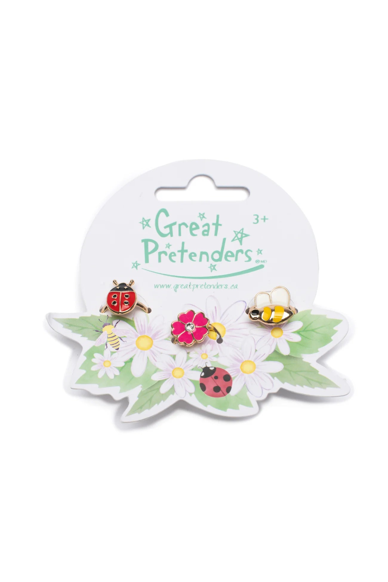 LADYBUG GARDEN RING SET | 3 PIECES