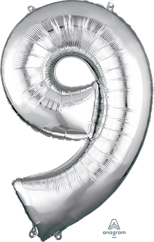 34" SILVER FOIL NUMBERS