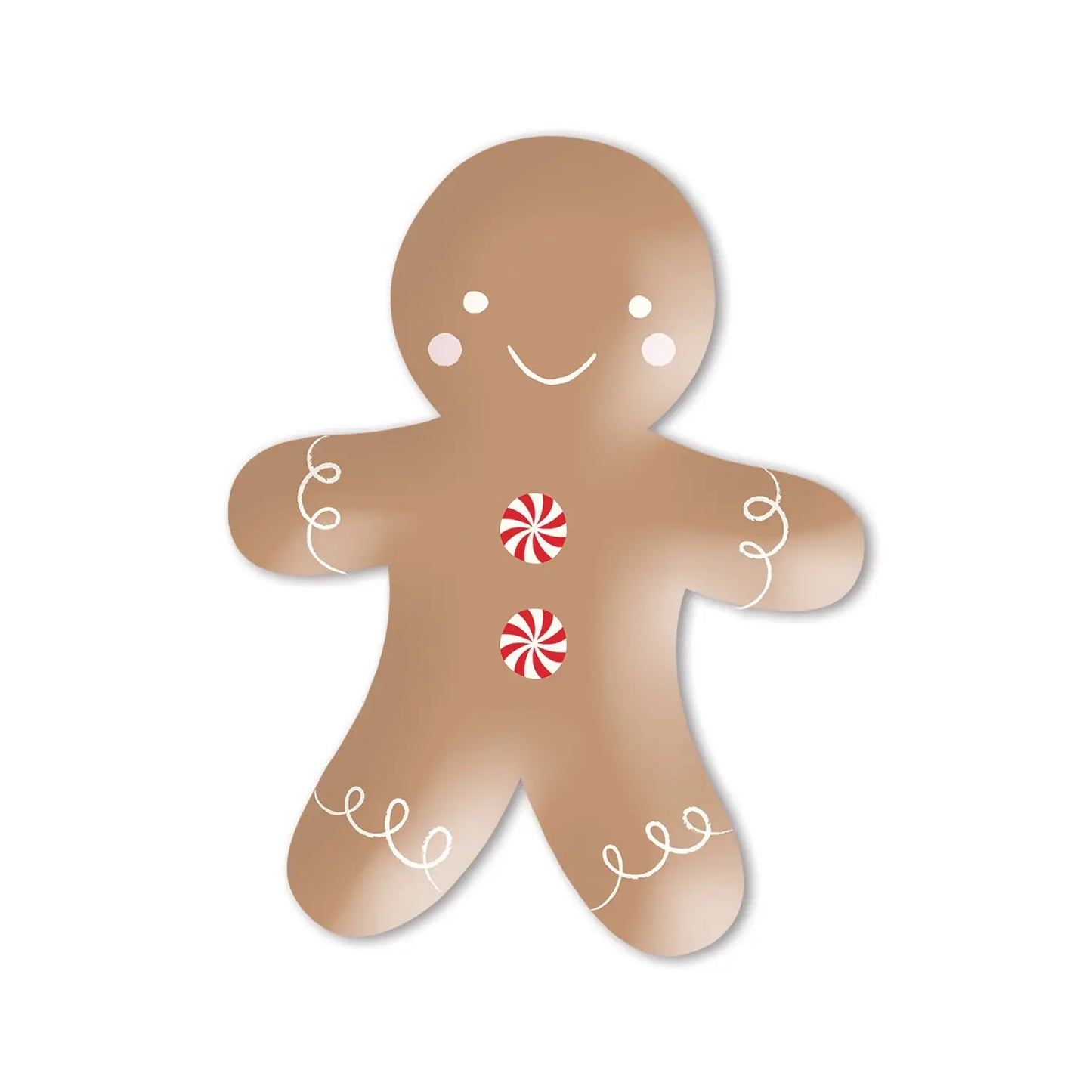 GINGERBREAD MAN SHAPED PLATES