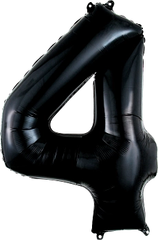 34" BLACK FOIL NUMBERS