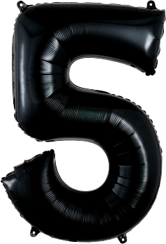 34" BLACK FOIL NUMBERS