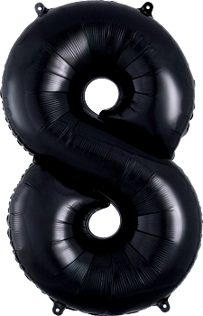 34" BLACK FOIL NUMBERS