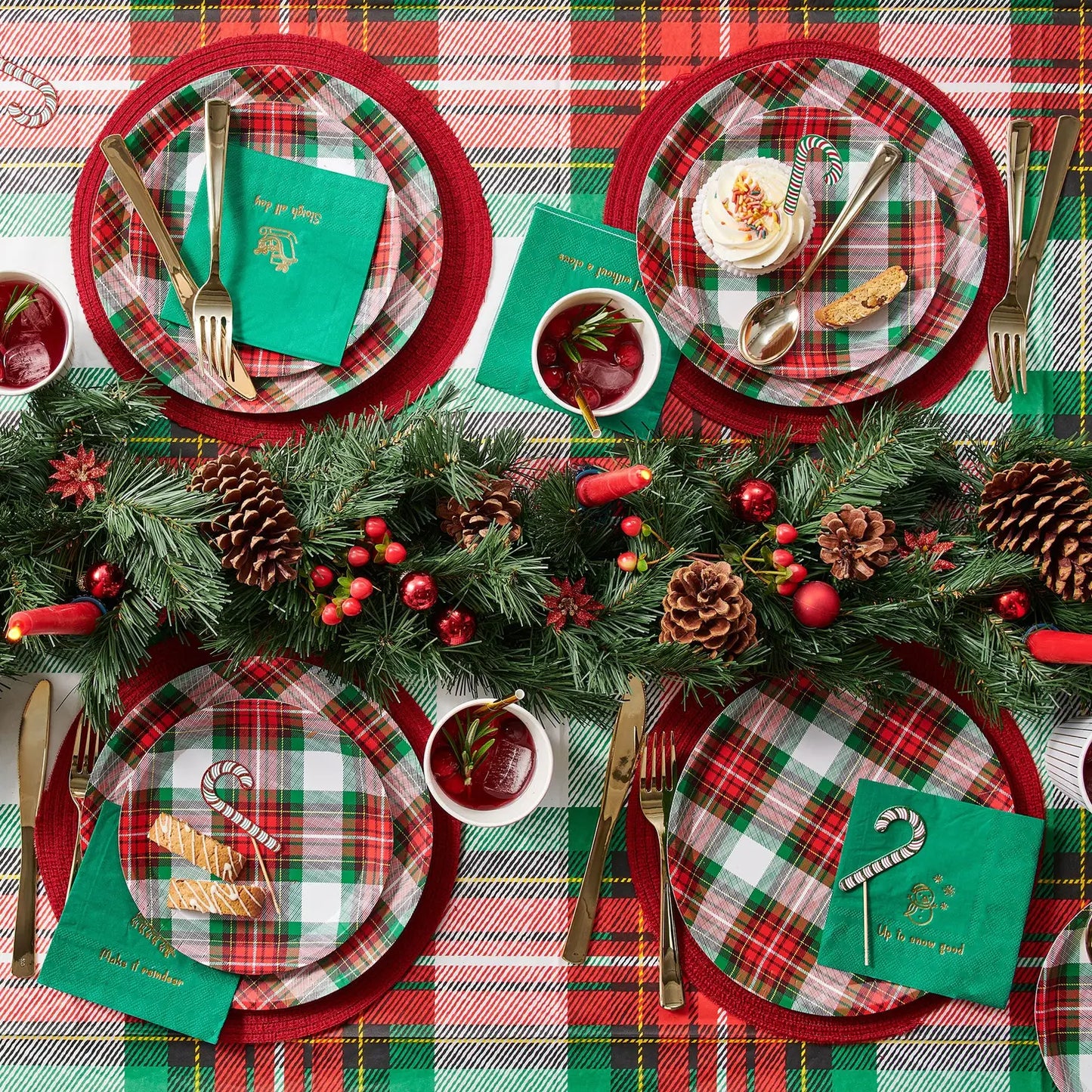 WINTER PLAID TABLE CLOTH