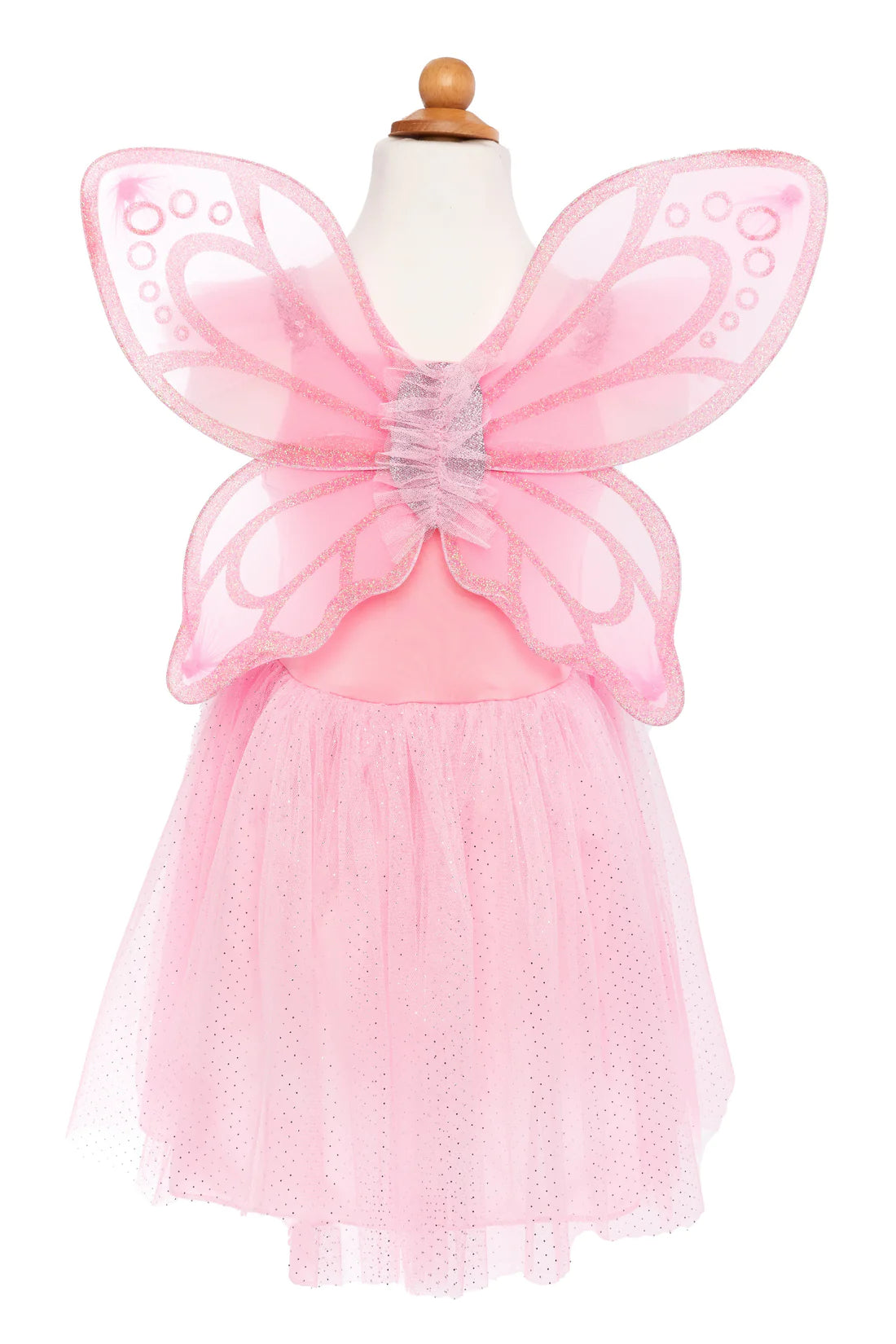 PINK SEQUINS BUTTERFLY DRESS