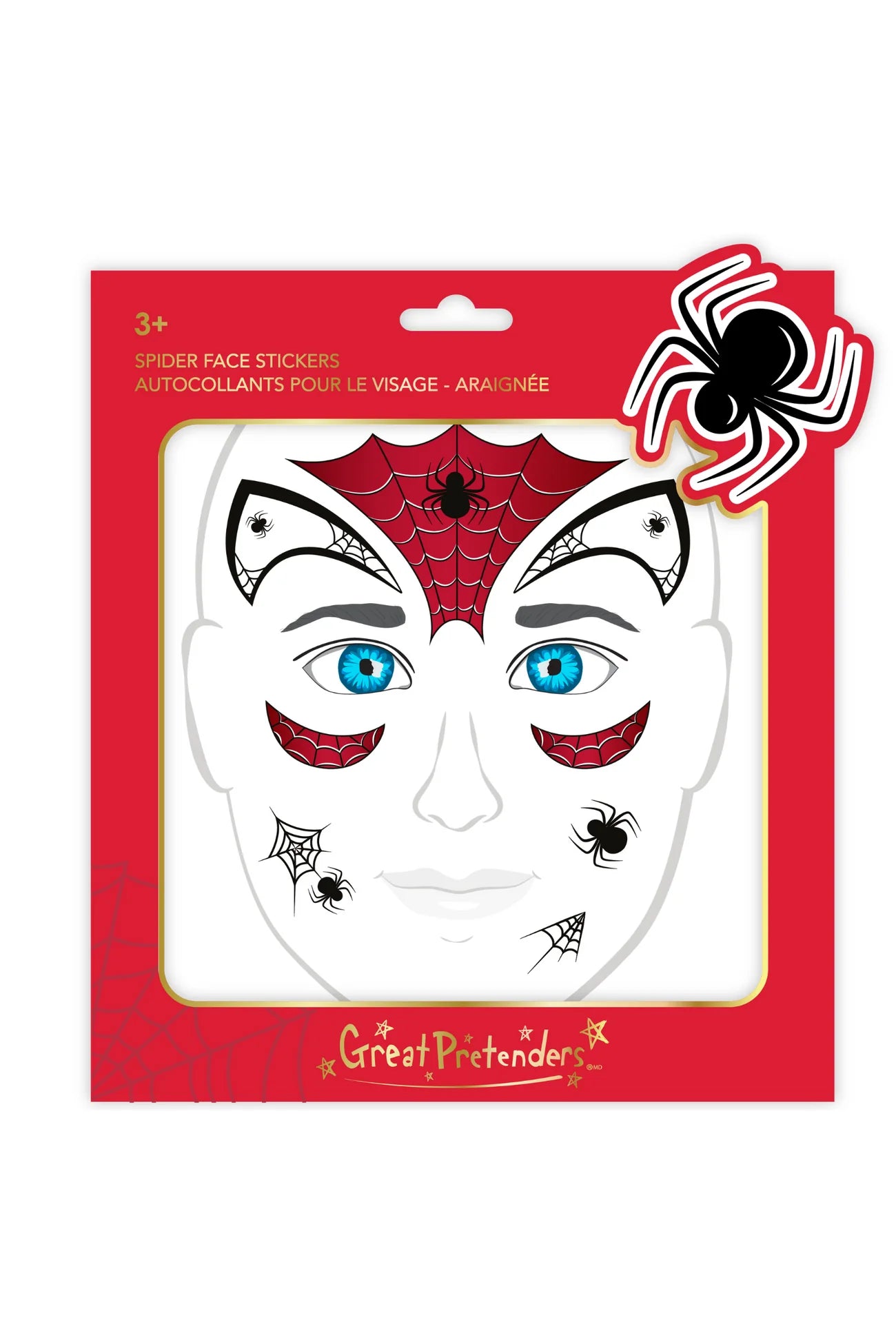 SPIDER FACE STICKERS