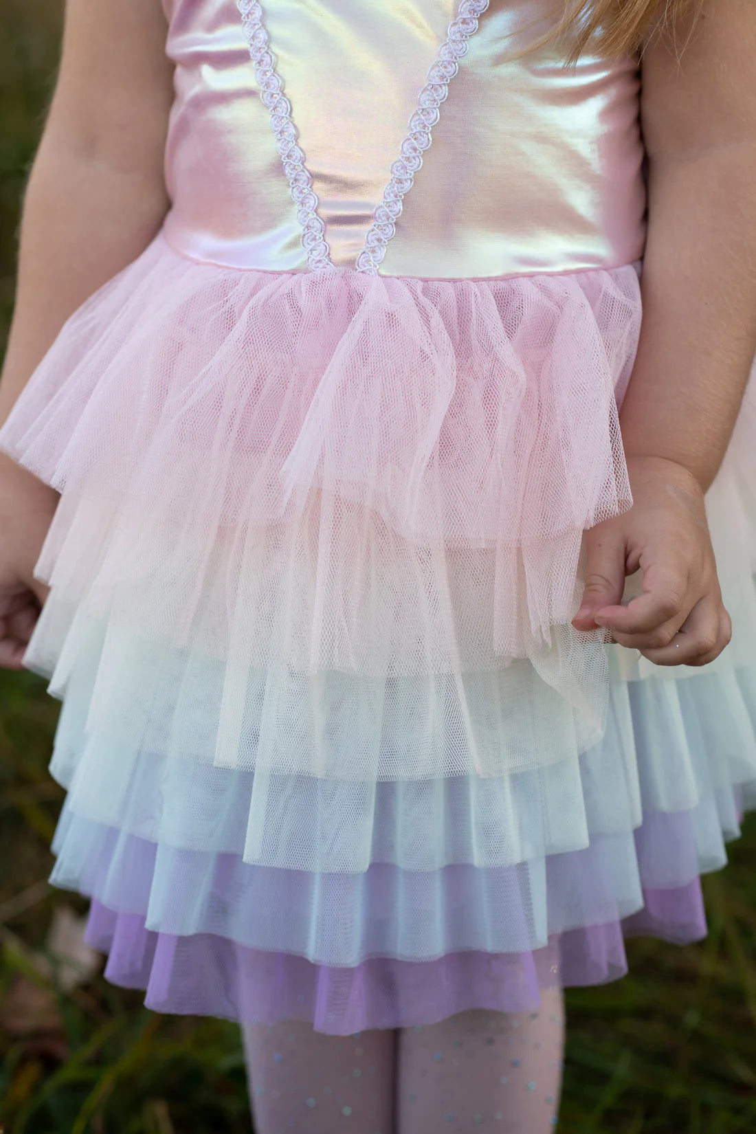 RAINBOW RUFFLE DRESS