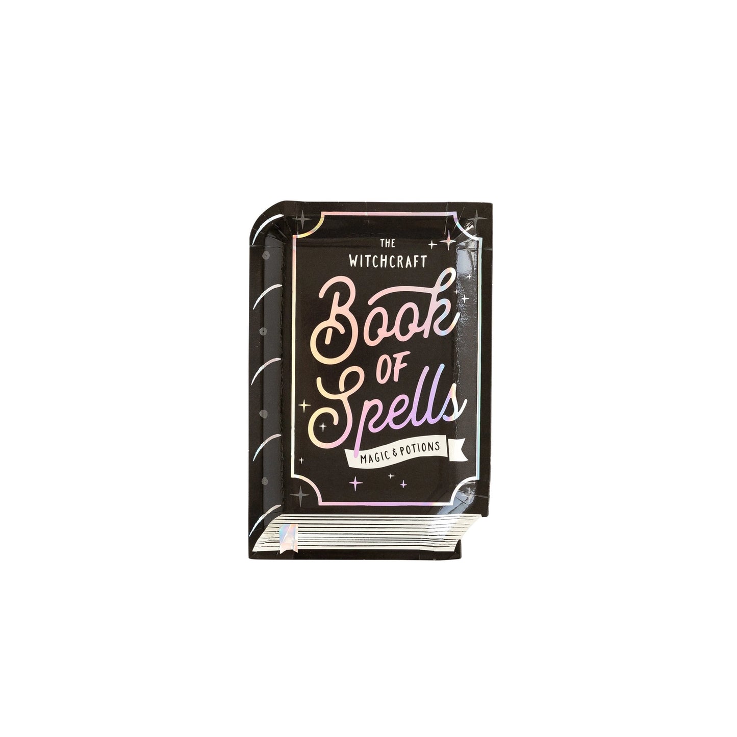 BOOK OF SPELLS SHAPED PLATE