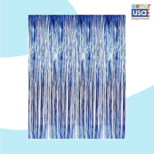BLUE CURTAIN BACKDROP