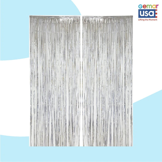 SILVER CURTAIN BACKDROP