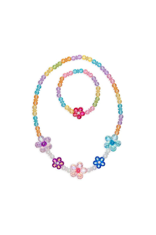BLOOMING BEADS NECKLACE + BRACELET SET
