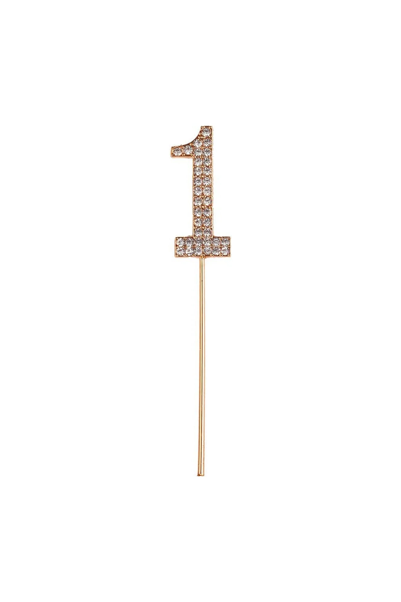 RHINESTONE CAKE TOPPER NUMBERS