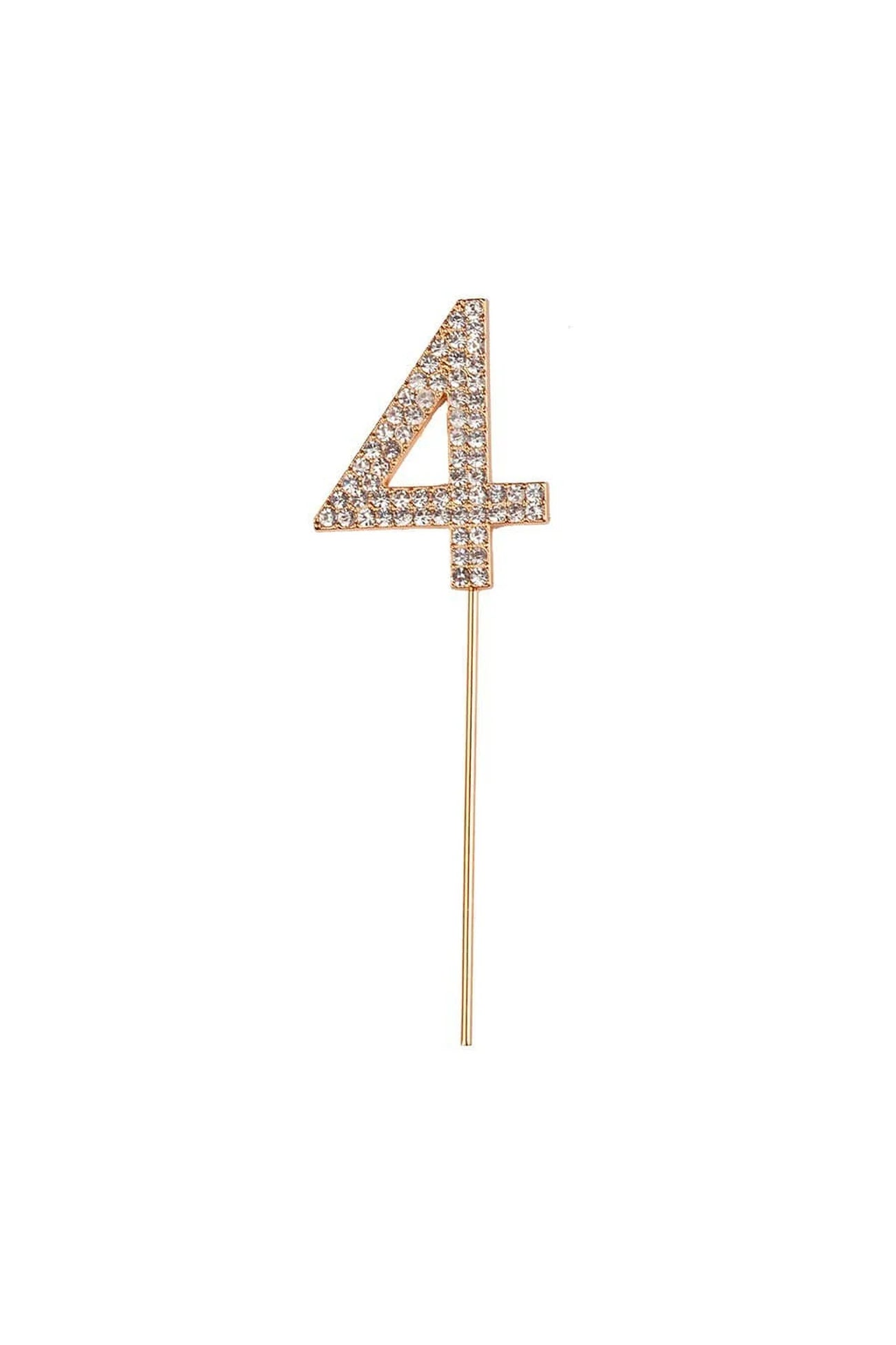 RHINESTONE CAKE TOPPER NUMBERS