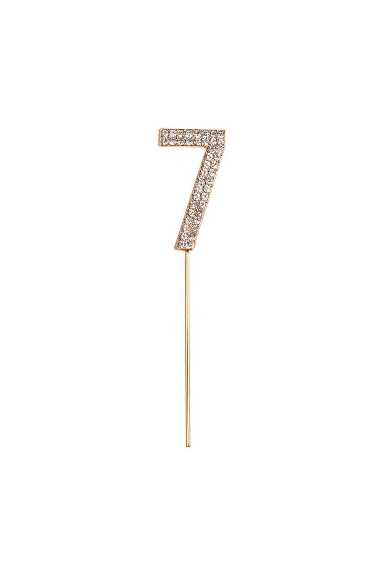 RHINESTONE CAKE TOPPER NUMBERS