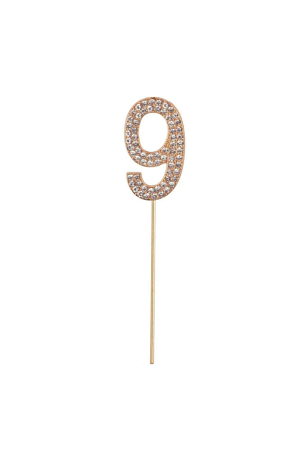 RHINESTONE CAKE TOPPER NUMBERS