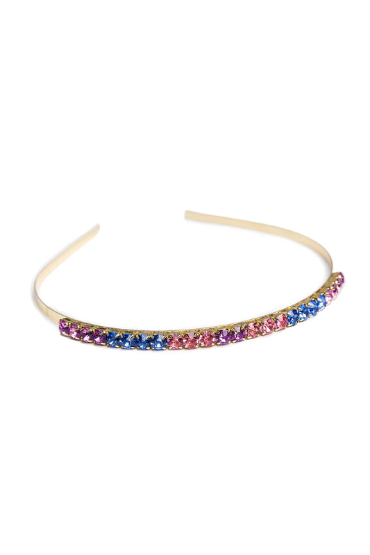 BOUTIQUE CHUNKY GEM MULTICOLOUR HEADBAND