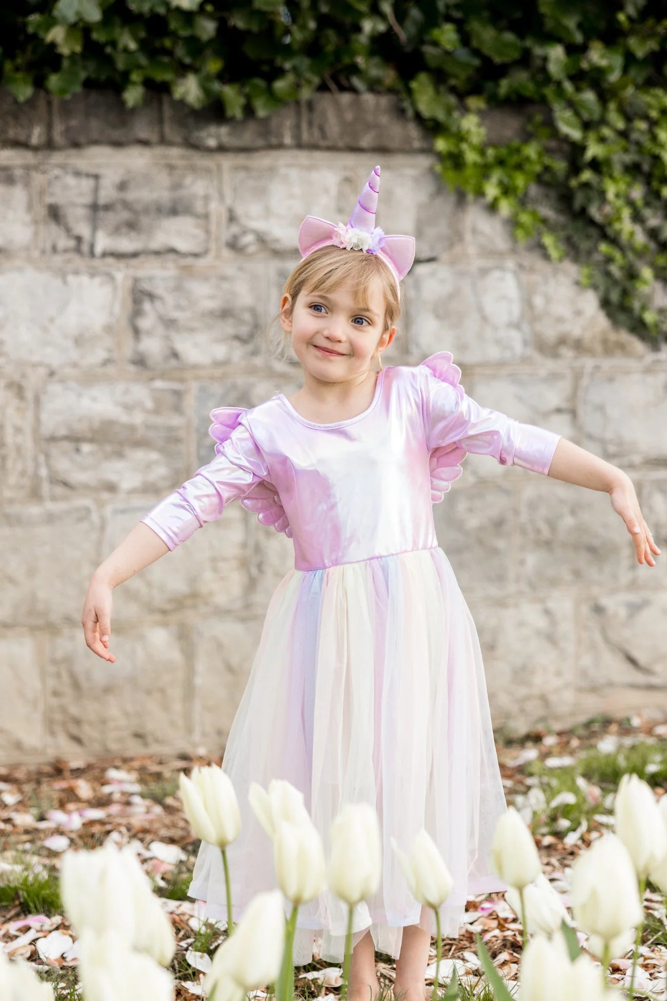 ALICORN DRESS WITH WINGS + HEADBAND