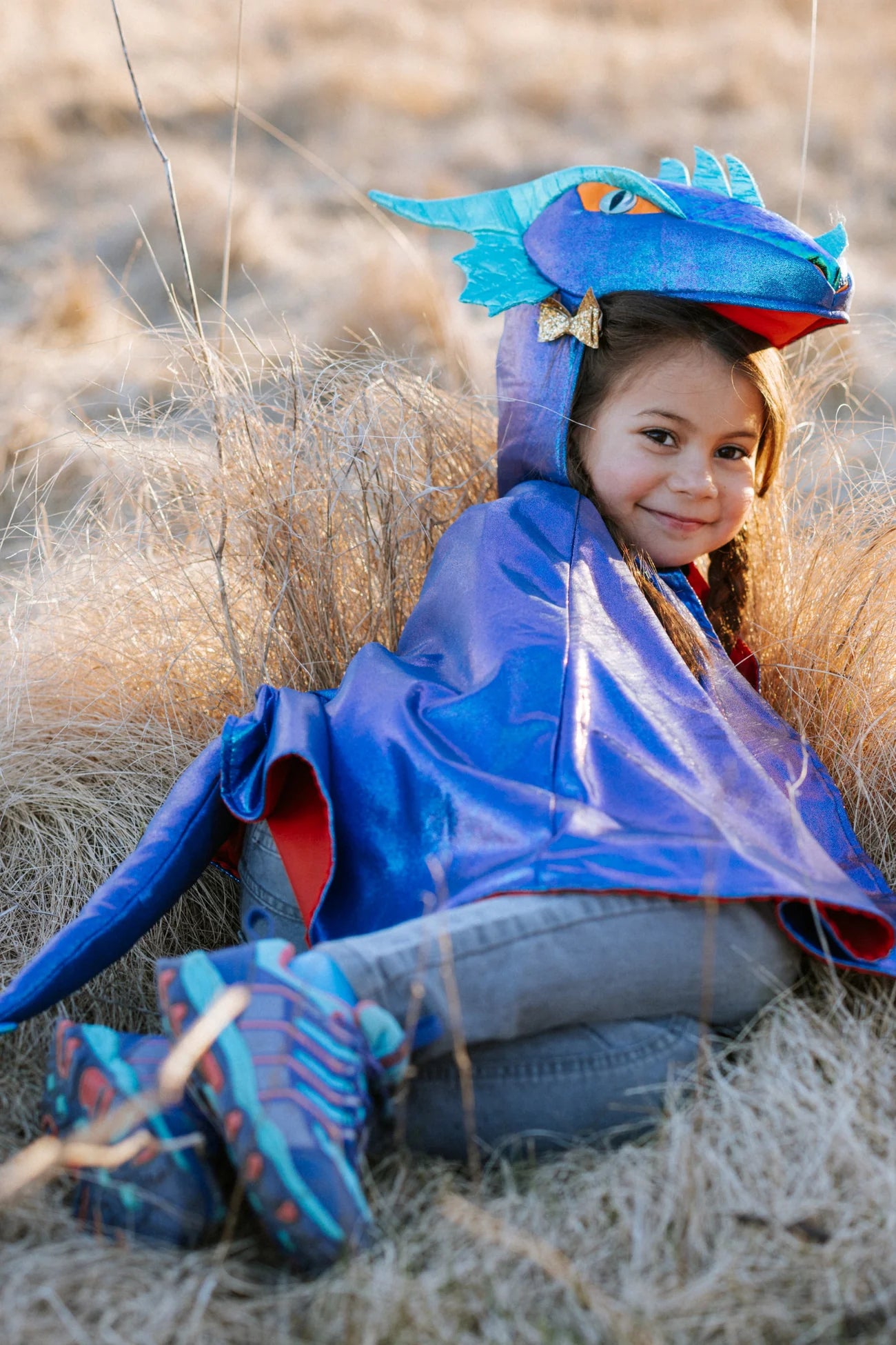 AZURE THE METALLIC DRAGON CAPE