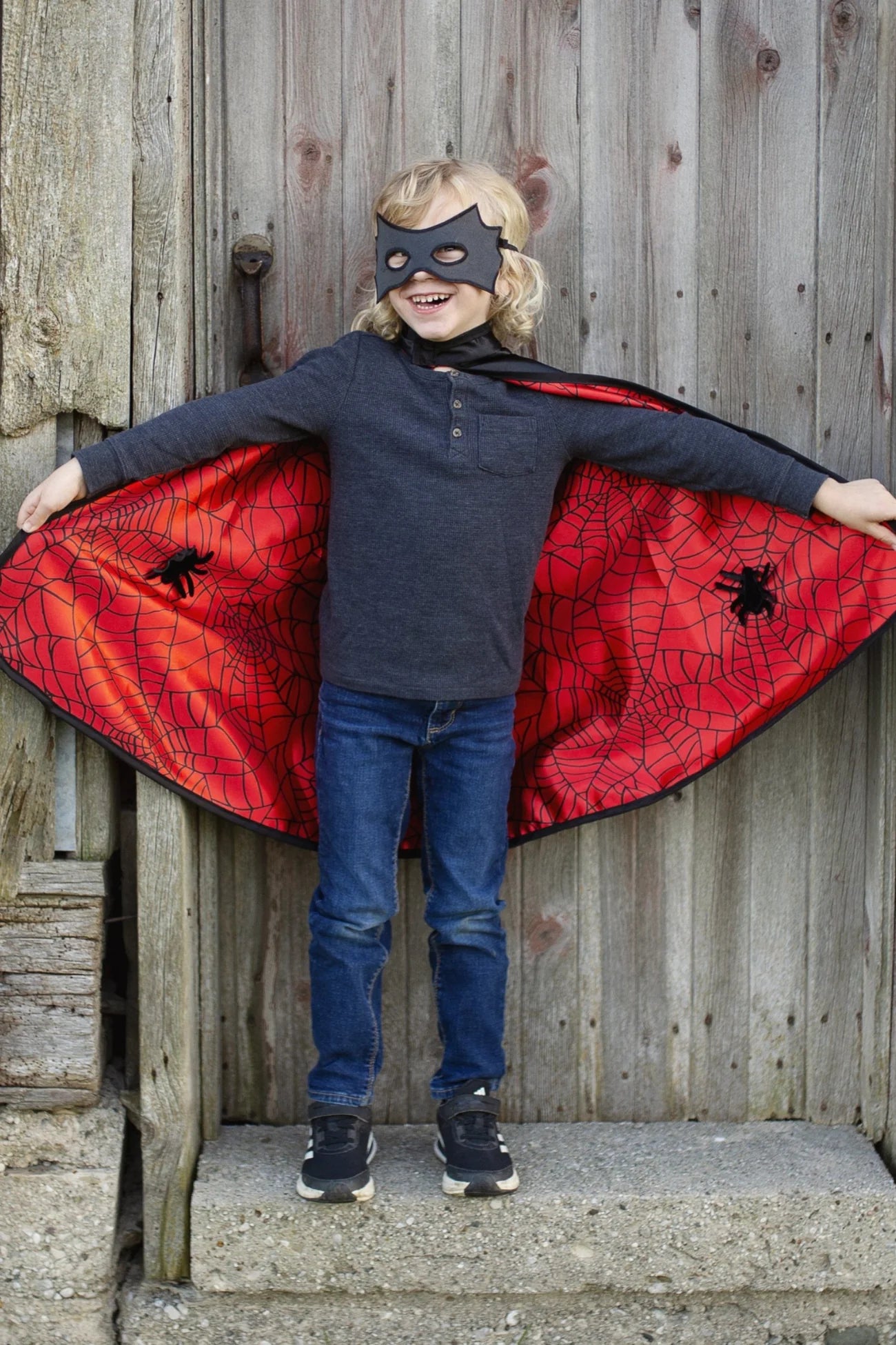REVERSIBLE SPIDER/BAT CAPE