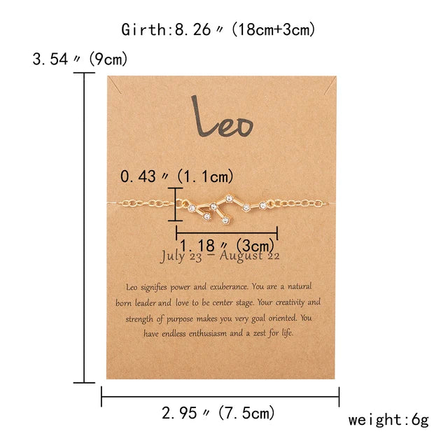 CONSTELLATION CRYSTAL CHARM BRACELET