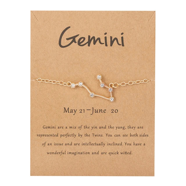 CONSTELLATION CRYSTAL CHARM BRACELET