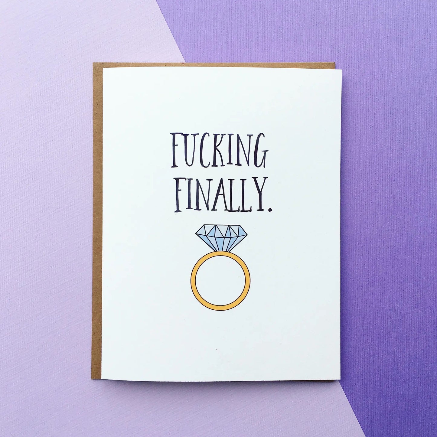 FINALLY WEDDING CARD