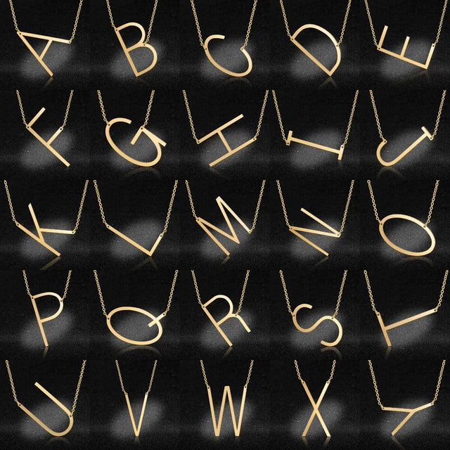 LARGE INITIAL NECKLACE