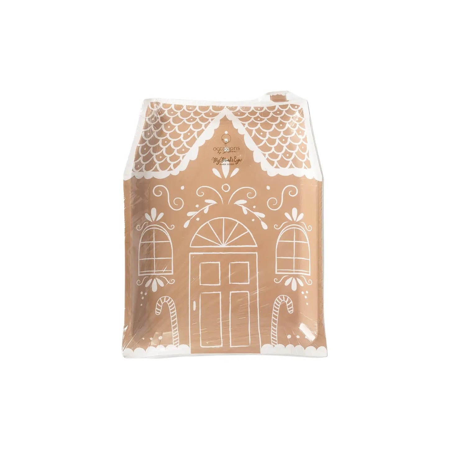 GINGERBREAD HOUSE SHAPED PLATE