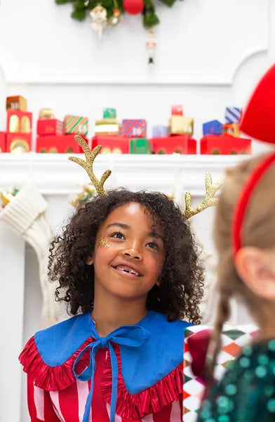 GOLD REINDEER HEADBAND