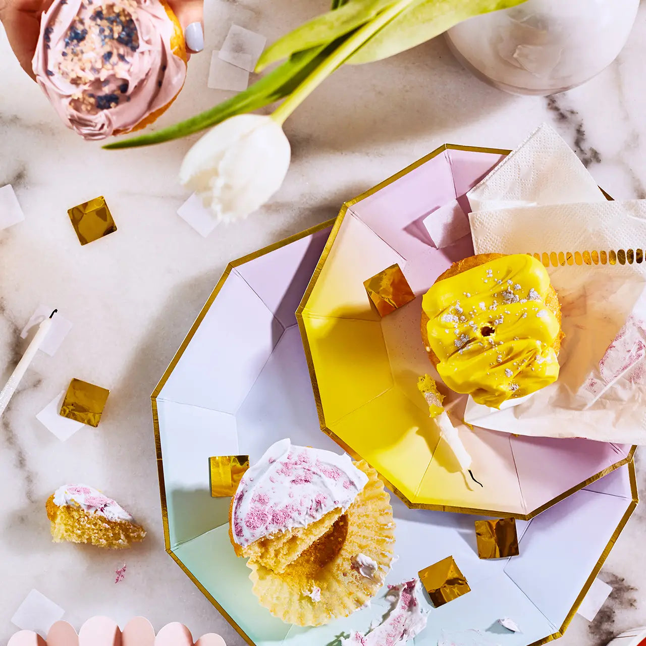 YES WAY, OMBRE SMALL PARTY PLATES