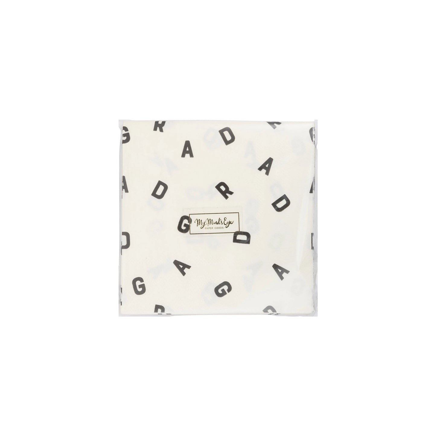 GRAD LETTERS COCKTAIL NAPKINS