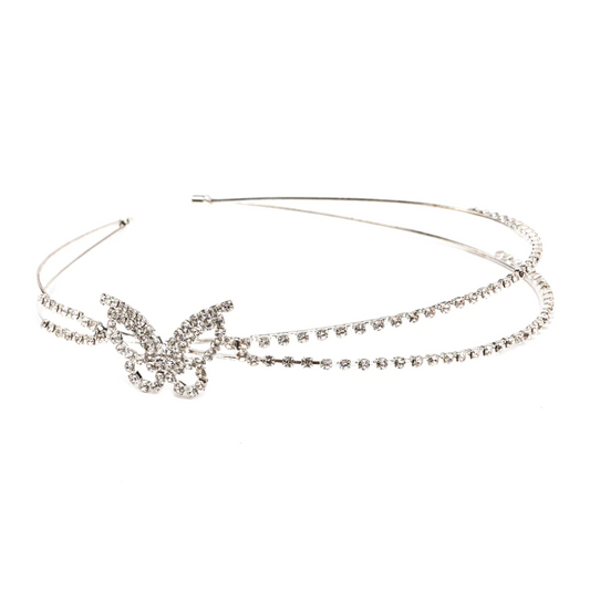 BOUTIQUE BUTTERFLY BOW RHINESTONE HEADBAND