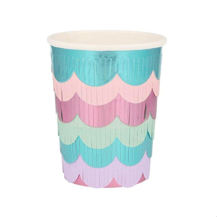 MERMAID SCALLOPED FRINGE CUPS