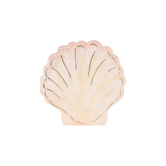 WATERCOLOUR CLAM SHELL NAPKINS