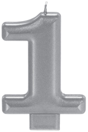 SILVER METALLIC CANDLE