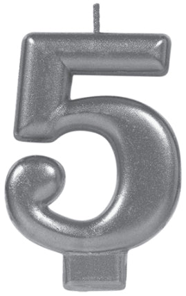 SILVER METALLIC CANDLE