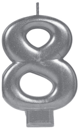 SILVER METALLIC CANDLE