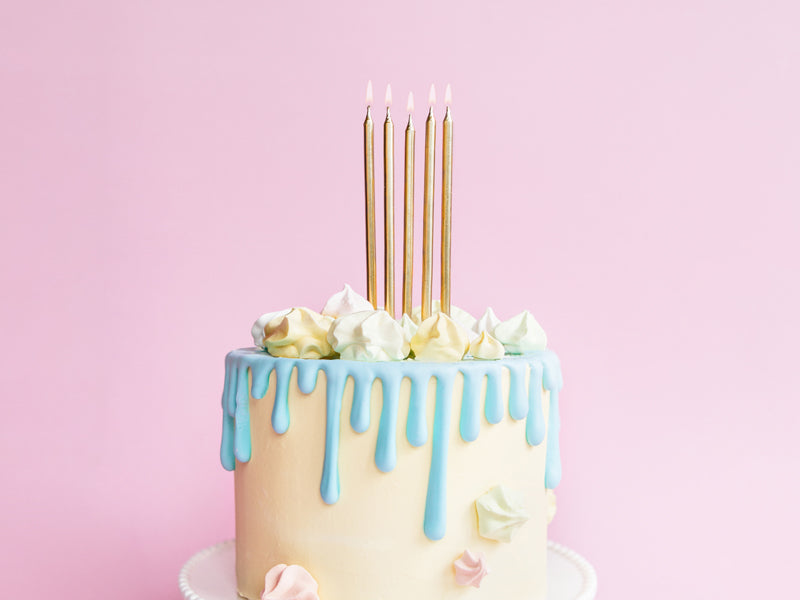 GOLD BIRTHDAY CANDLES