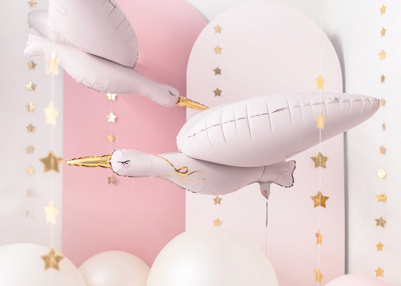 STORK FOIL BALLOON | LIGHT PINK