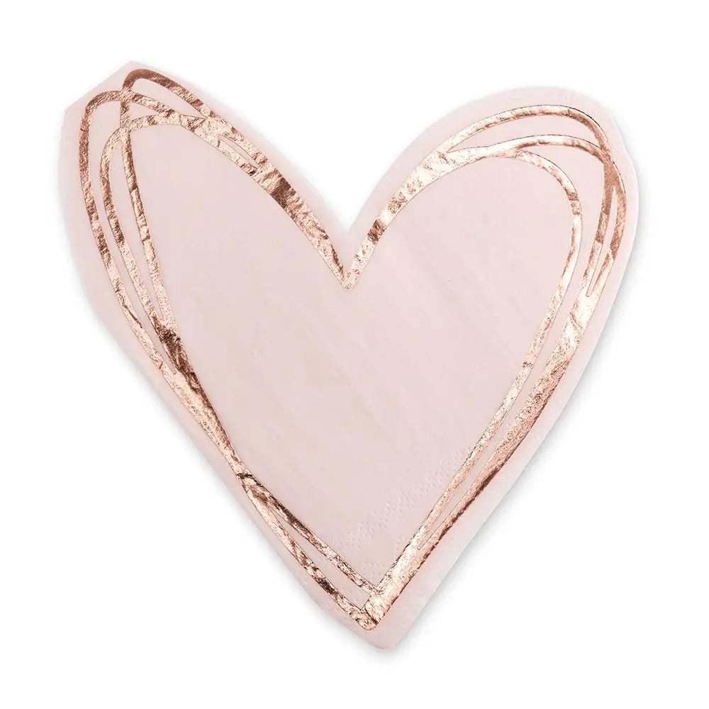 HEART SHAPED NAPKINS