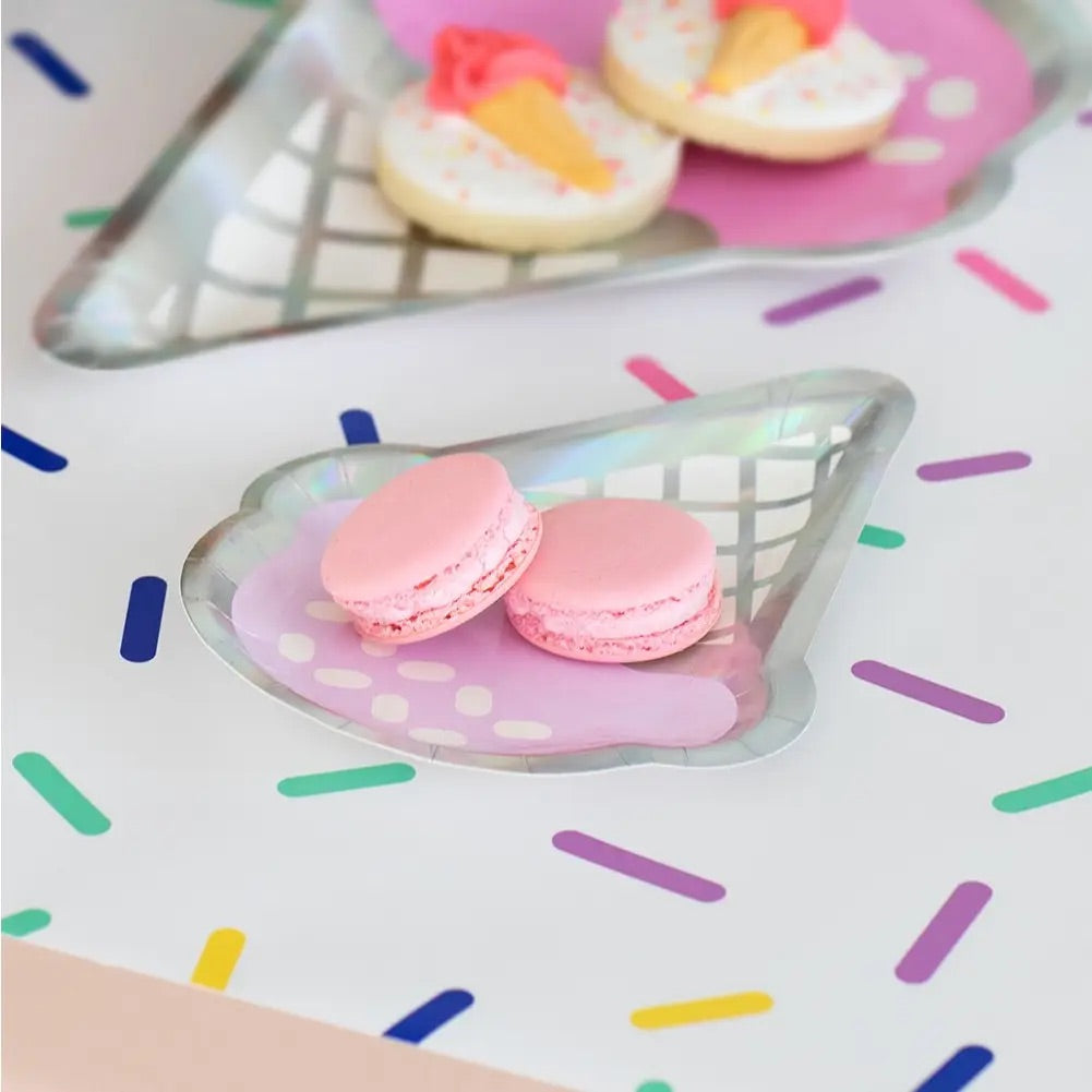 SMALL ICE CREAM CONE PLATES