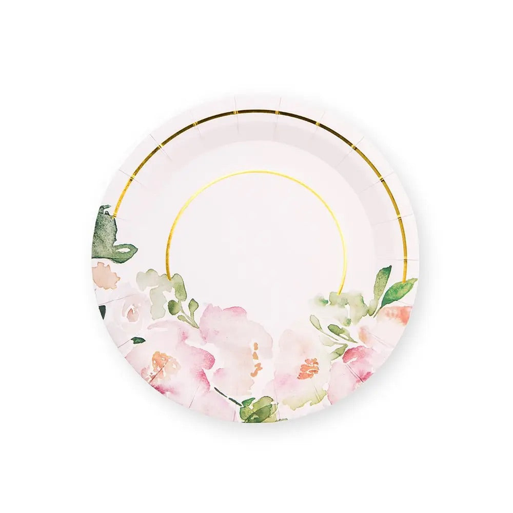 SMALL FLORAL GARDEN PARTY PLATES
