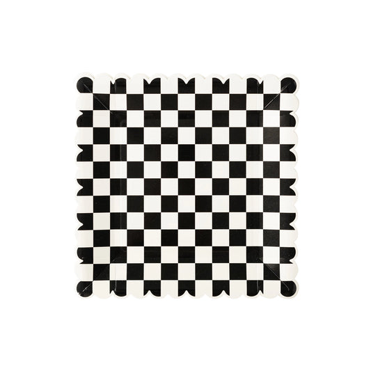 CHECKERED PAPER PLATES