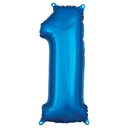 34" BLUE FOIL NUMBERS