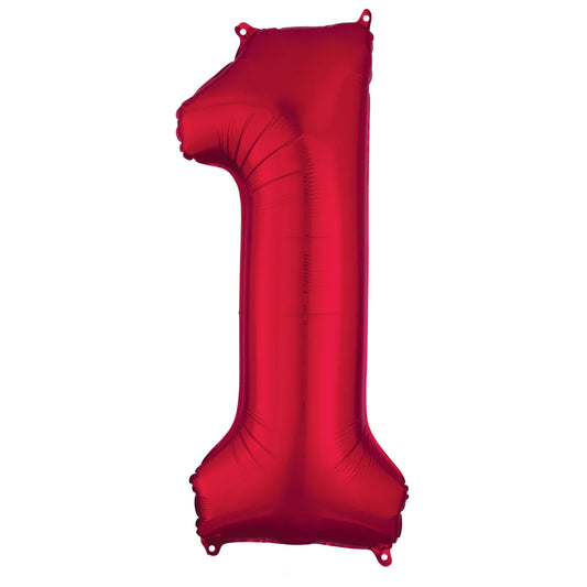34" RED FOIL NUMBERS
