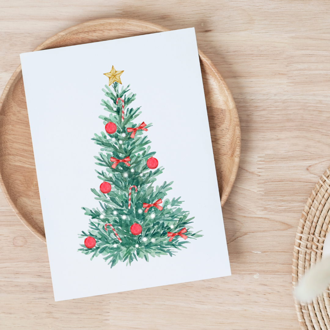 CHRISTMAS TREE GREETING CARD