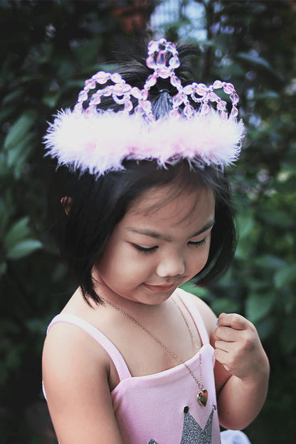 PRINCESS TIARA | SILVER + PINK